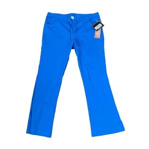 Dickies Medical Flare Scrub Pants Petite Slit Hem Drawstring Waist Women XSP NWT